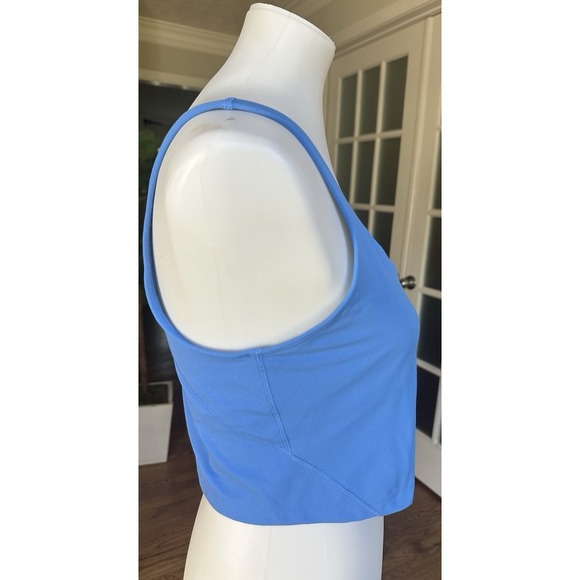 Lululemon Align V-Neck Tank Top Blue Size 12 Buttery Soft Nulu Yoga Crop Shirt - Picture 2 of 6